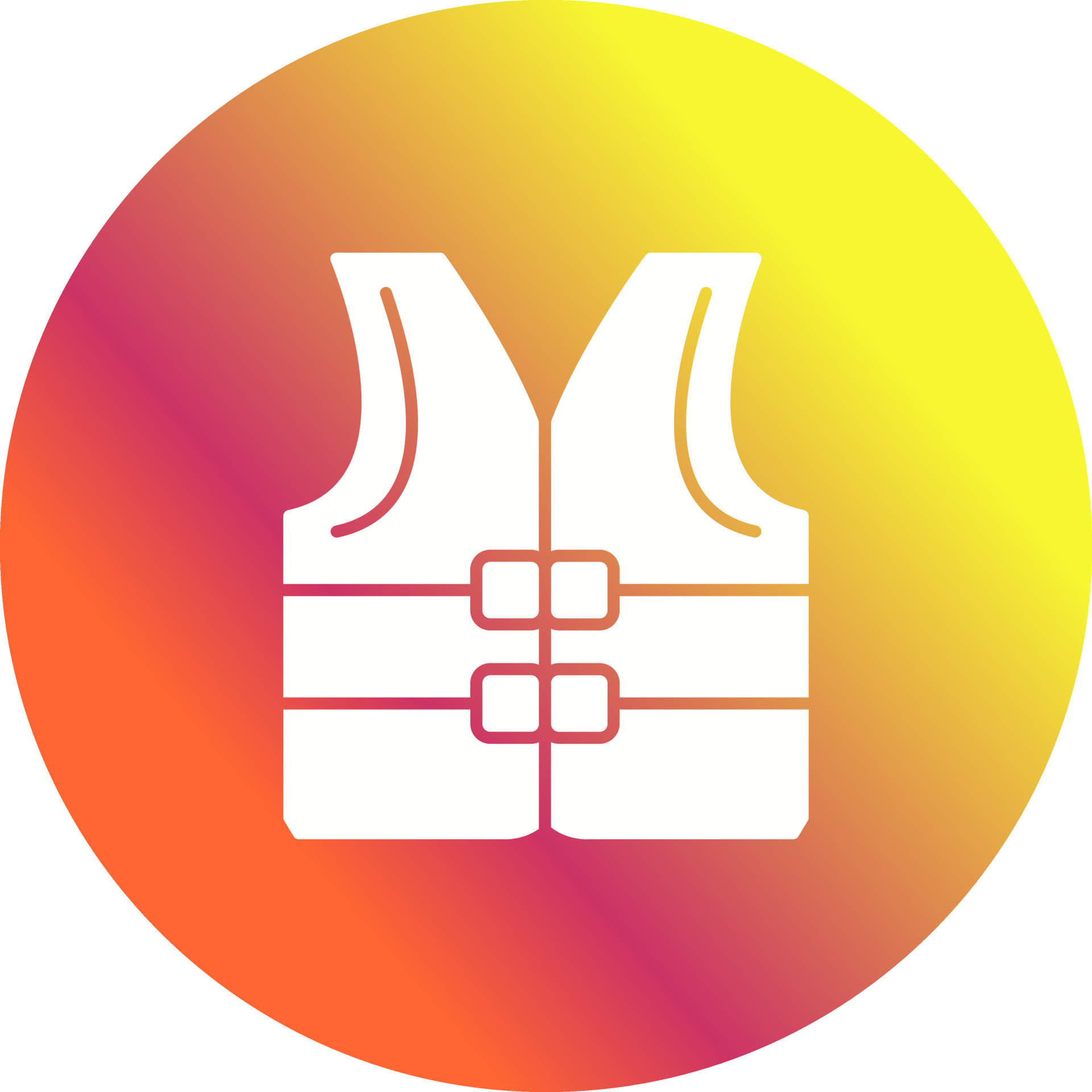 Life jacket Vector Icon 19040096 Vector Art at Vecteezy