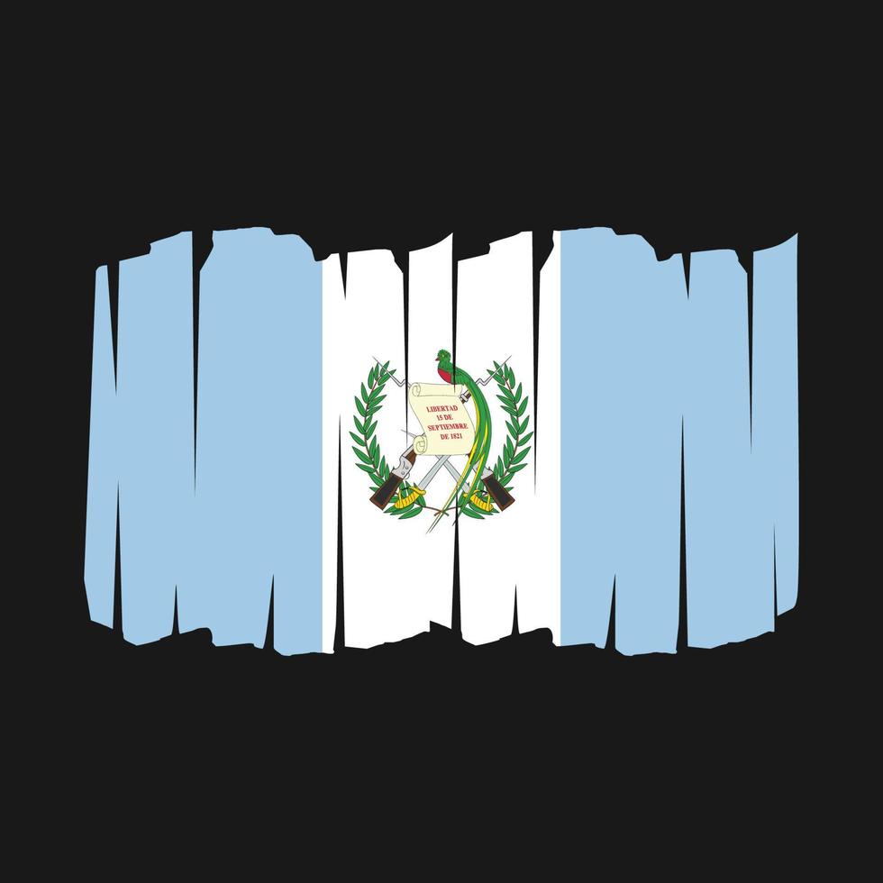 Guatemala Flag Brush vector