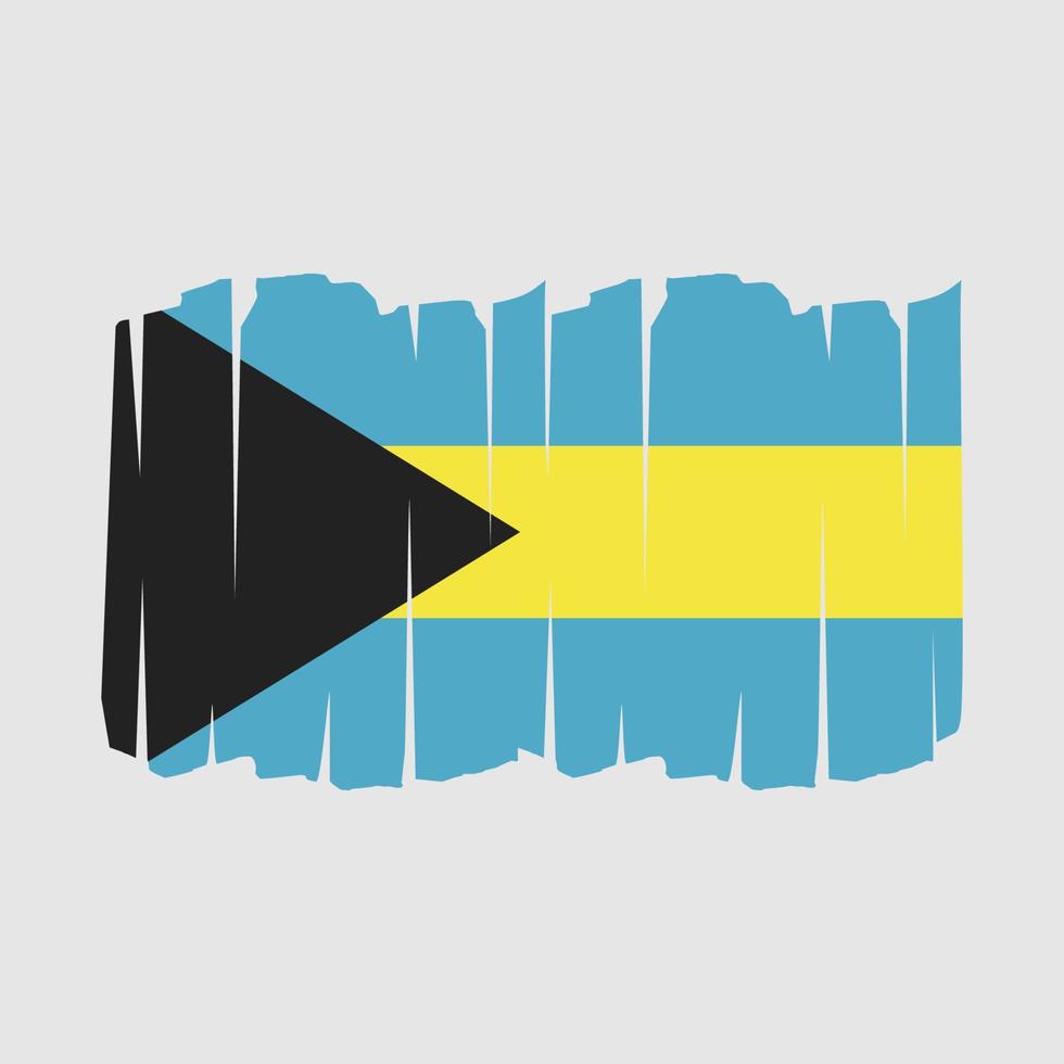 Bahamas Flag Brush vector