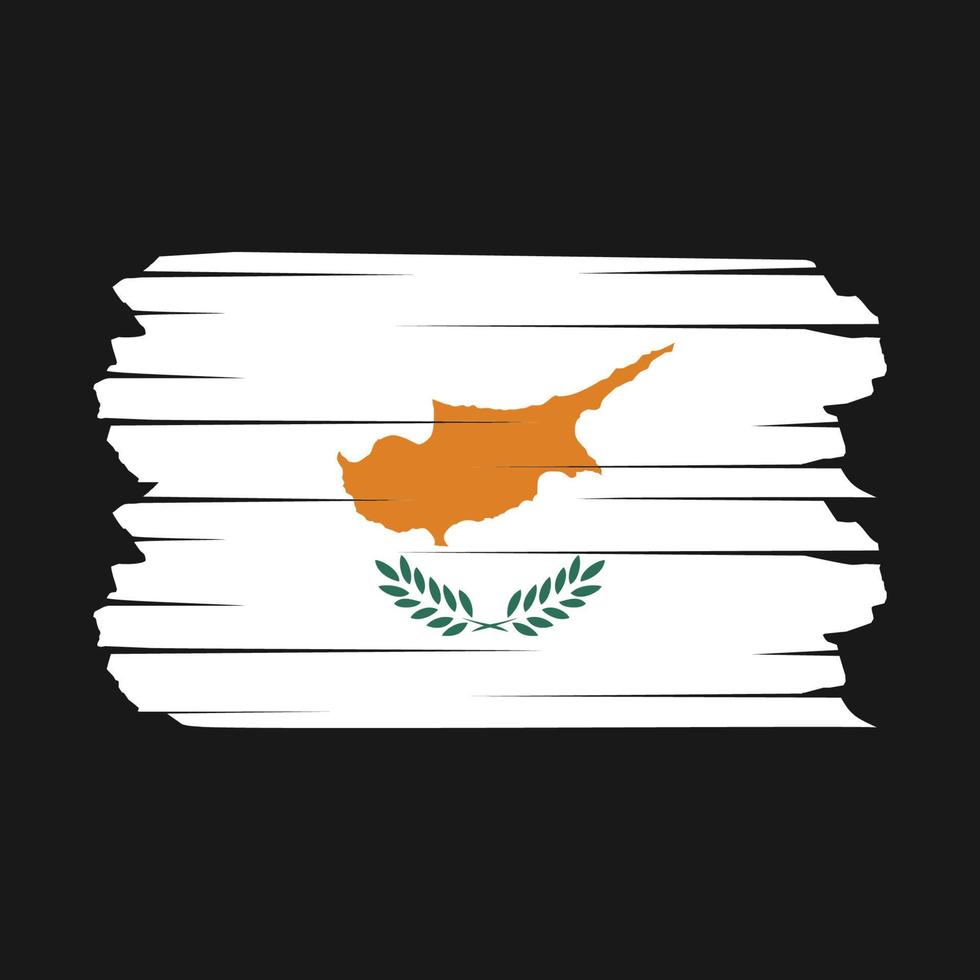 Cyprus Flag Brush vector