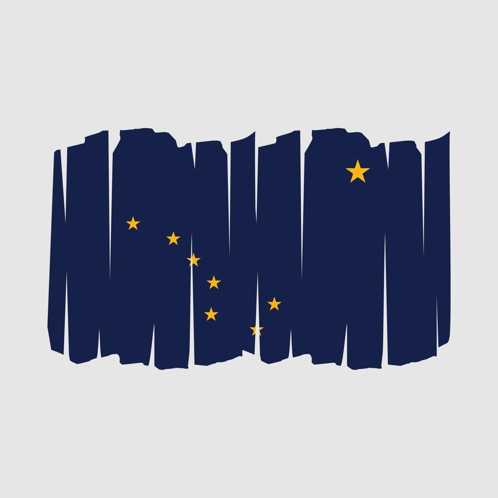 Alaska Flag Brush vector