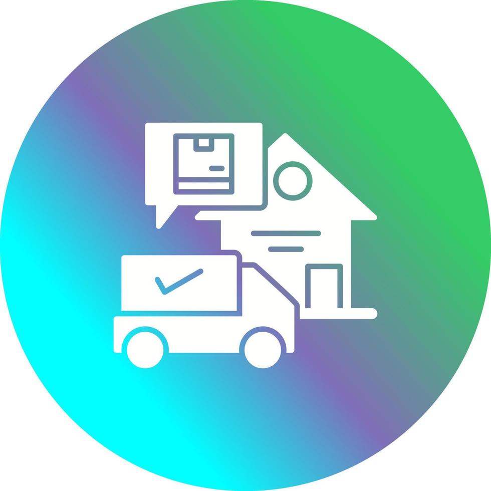 Package Receiving Vector Icon