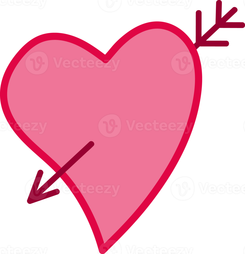 Heart Pierced by an Arrow png