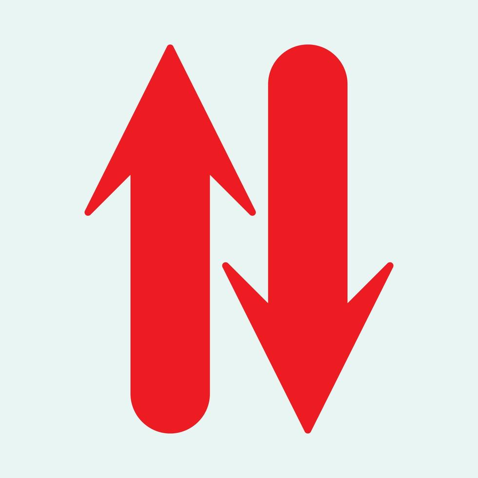 Red arrow icon vector EPS- 10