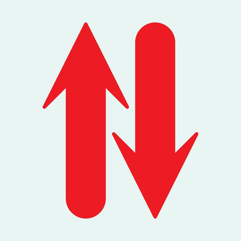 Red arrow icon vector EPS- 10