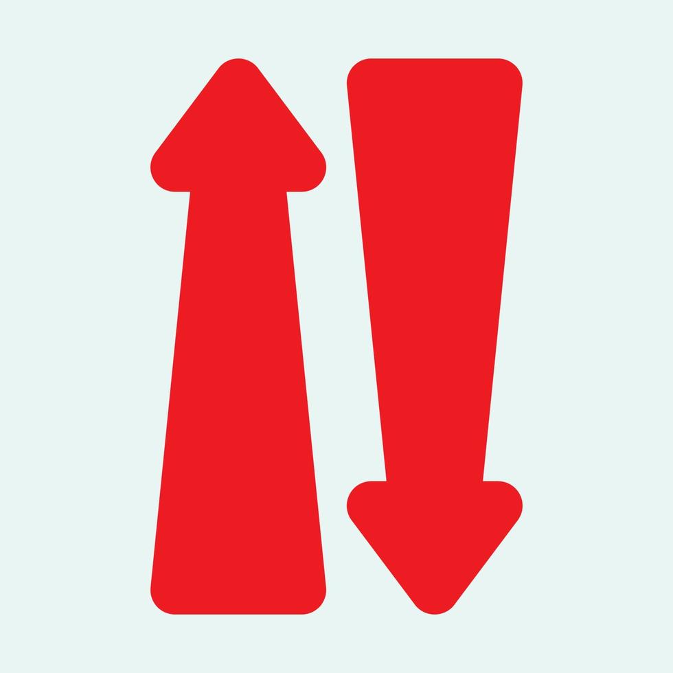 Red arrow icon vector EPS- 10