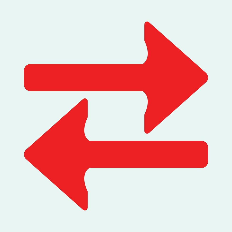 Red arrow icon vector EPS- 10