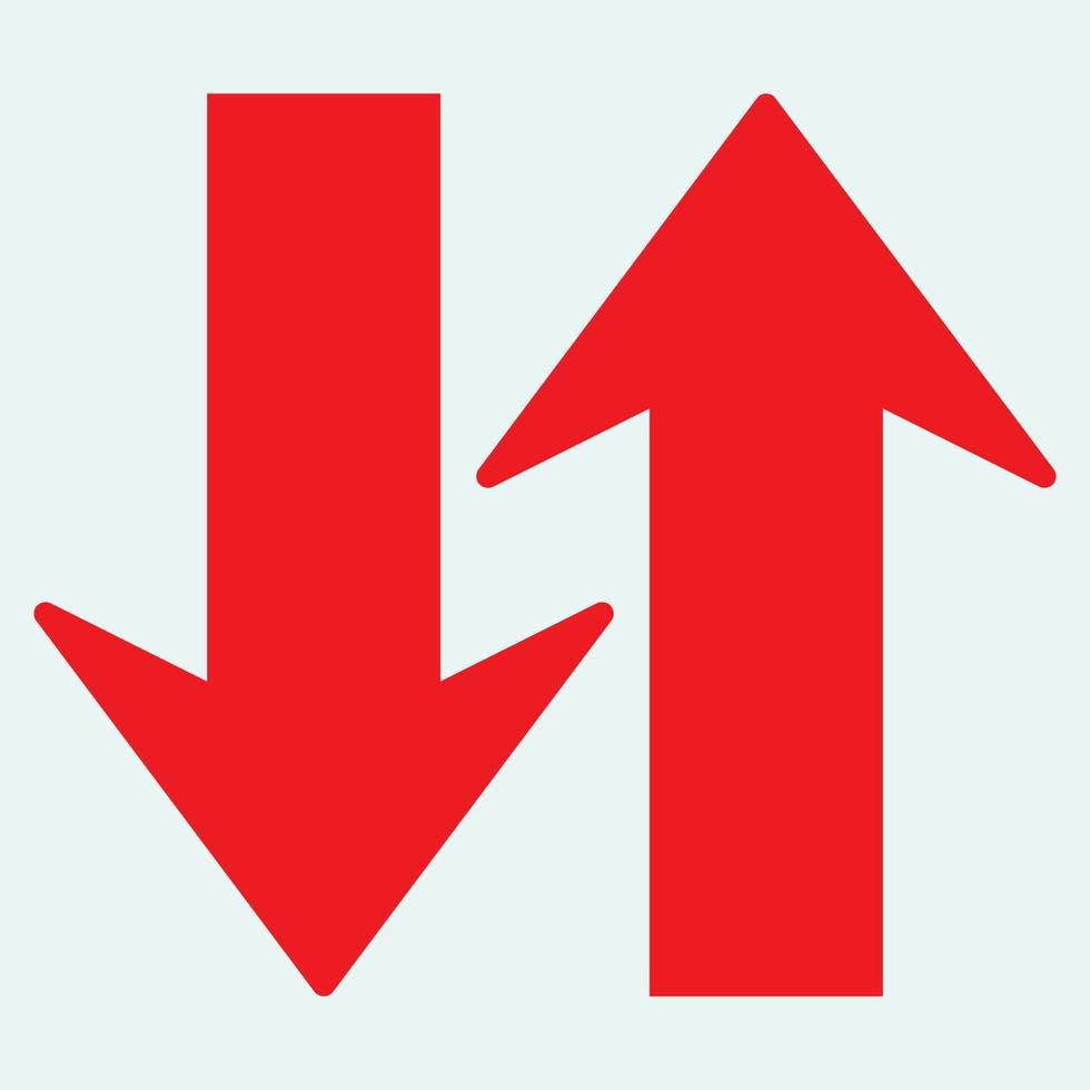 Red arrow icon vector EPS- 10