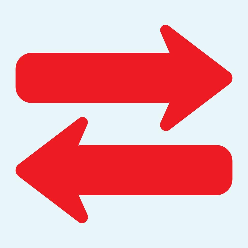 Red arrow icon vector EPS- 10