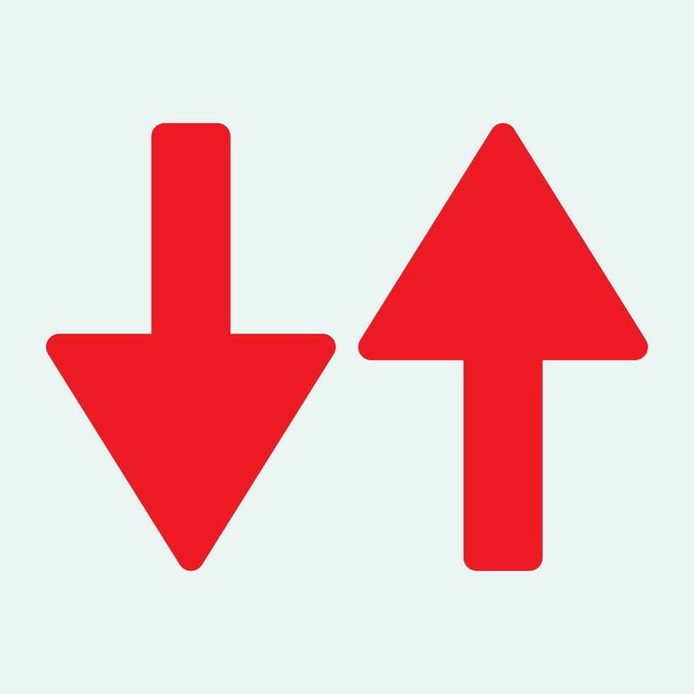 Red arrow icon vector EPS- 10