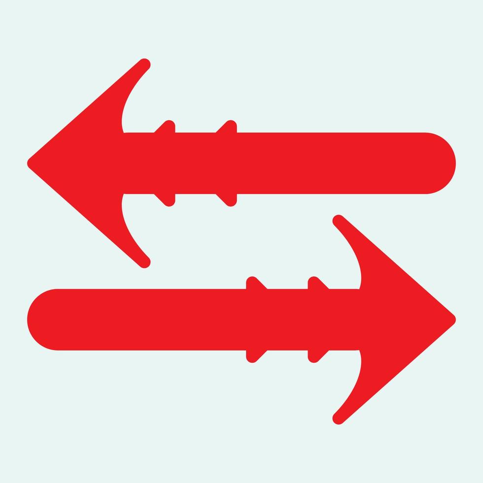 Red arrow icon vector EPS- 10