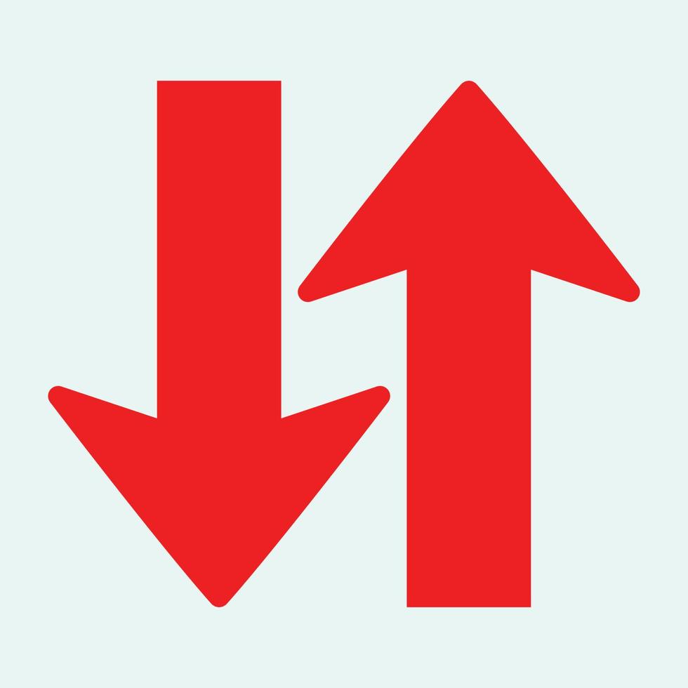 Red arrow icon vector EPS- 10