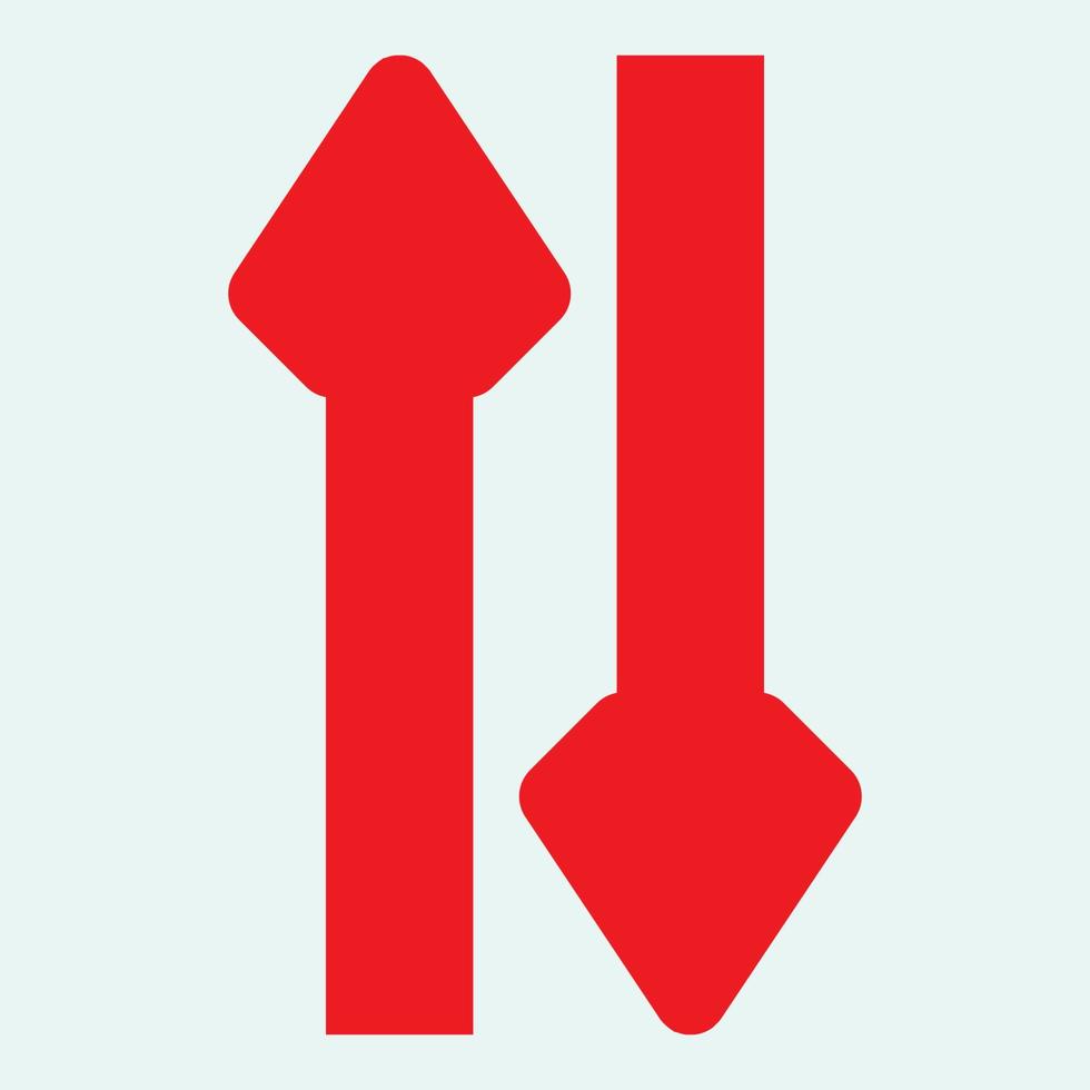 Red arrow icon vector EPS- 10