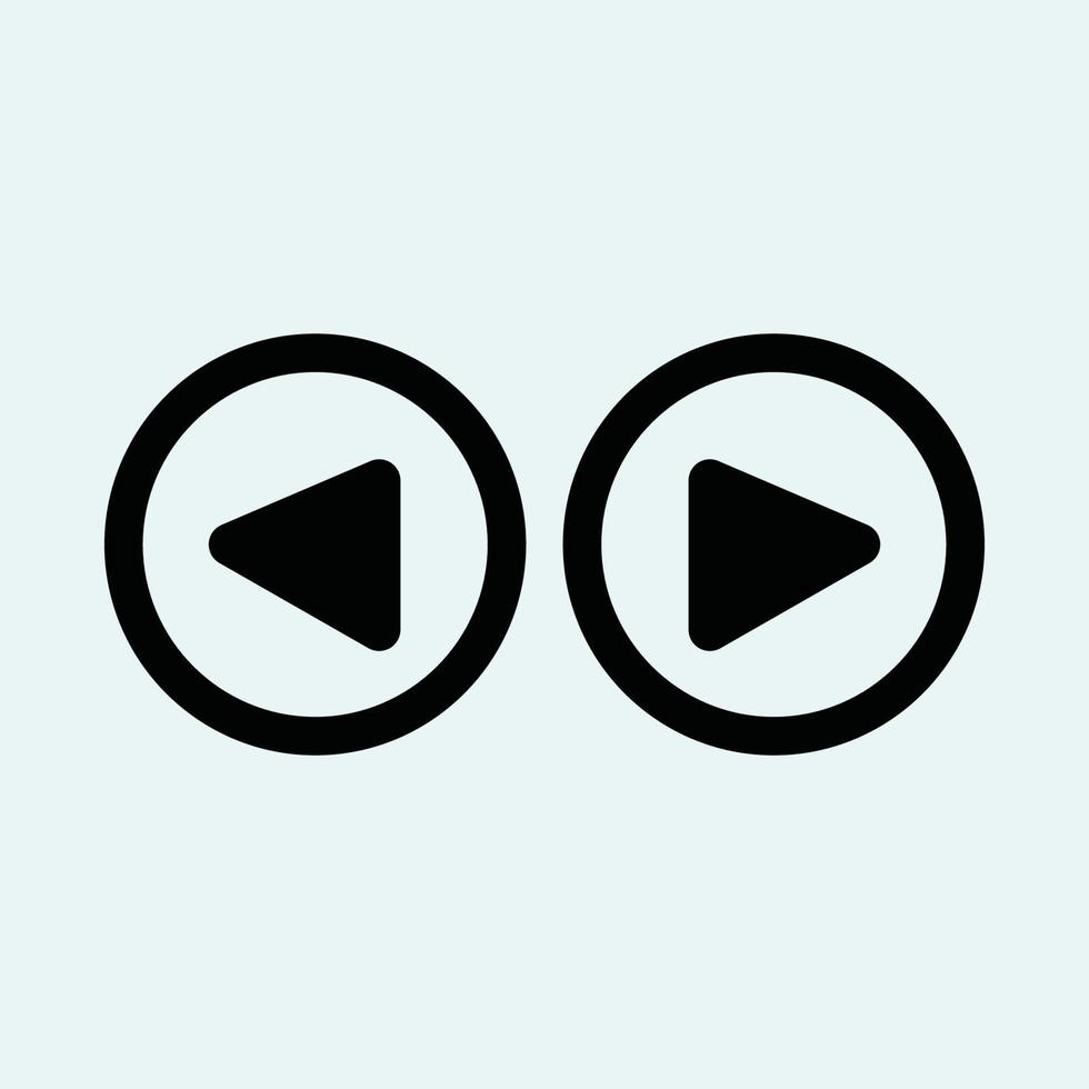 Play button icon in trendy flat style isolated on grey background. Play symbol for your web site design, logo, app, UI. Vector illustration
