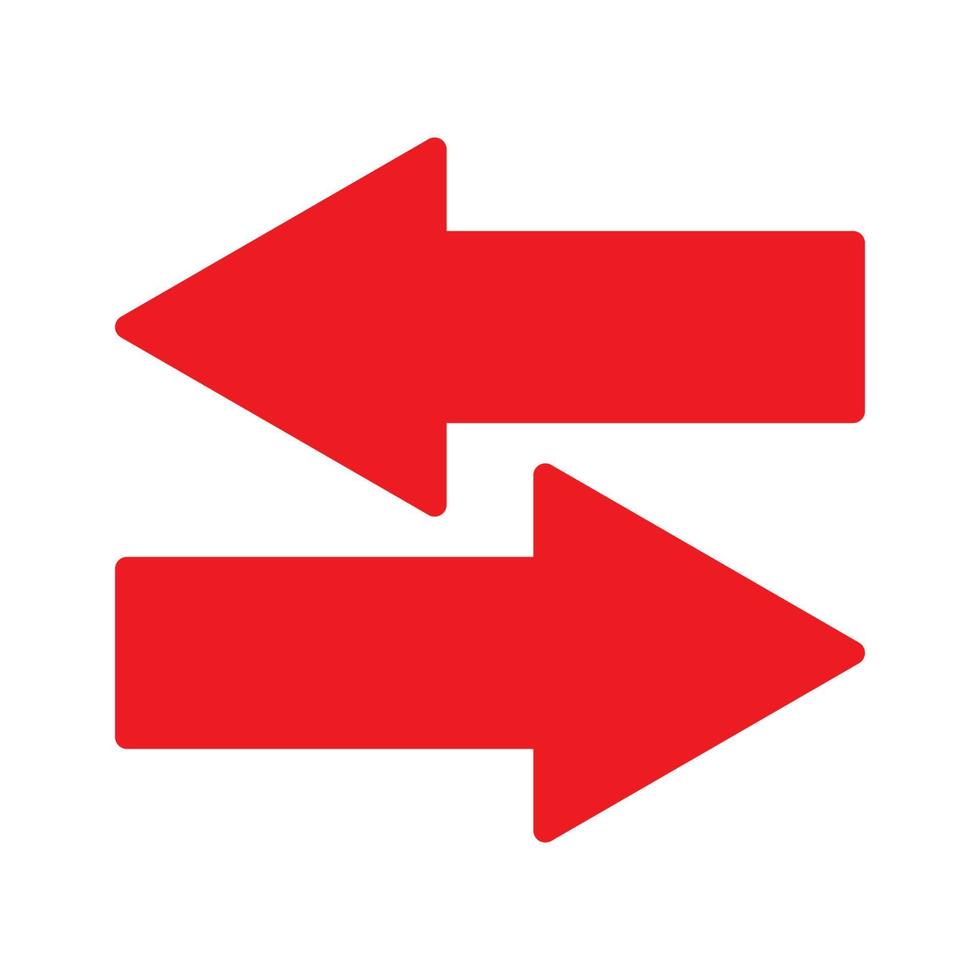 Red arrow icon vector EPS- 10