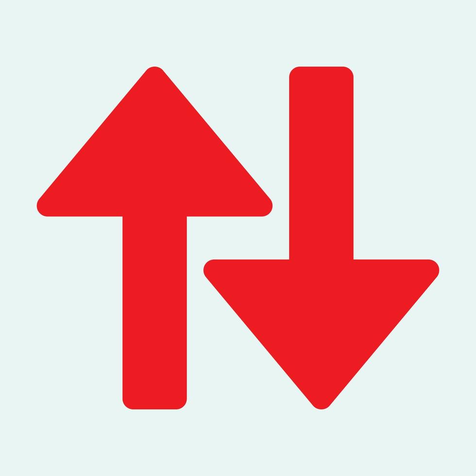 Red arrow icon vector EPS- 10
