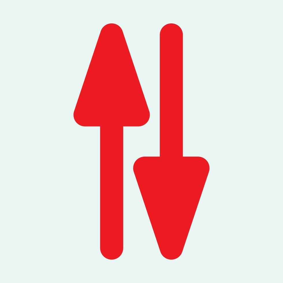 Red arrow icon vector EPS- 10