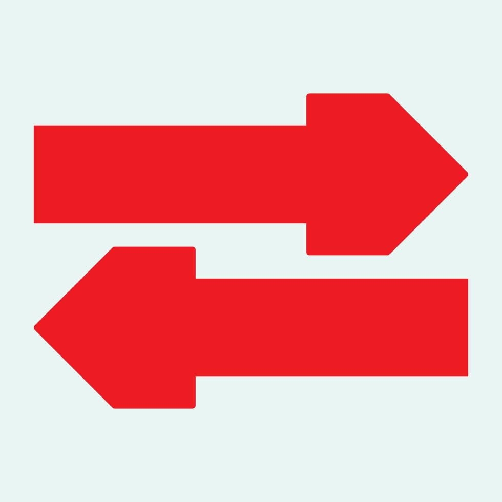 Red arrow icon vector EPS- 10
