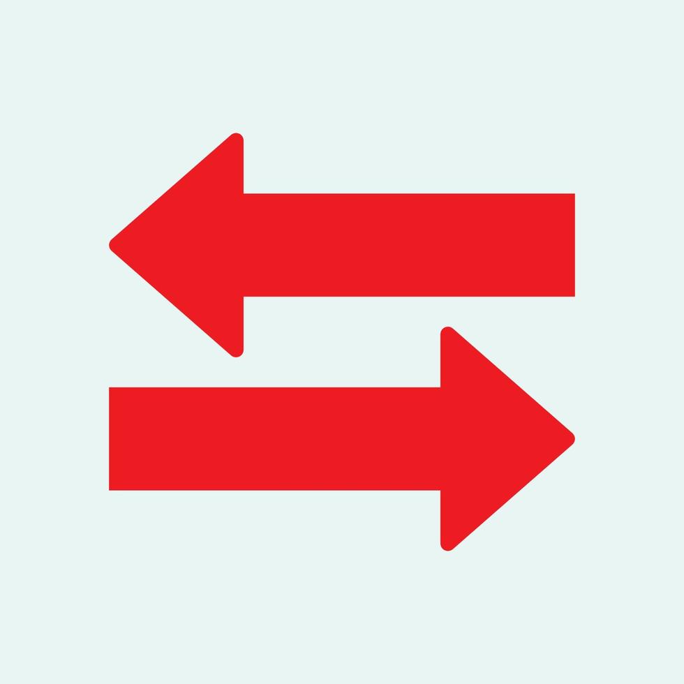 Red arrow icon vector EPS- 10