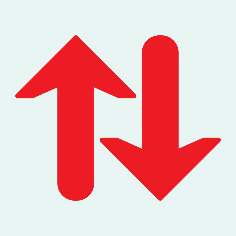 Red arrow icon vector EPS- 10