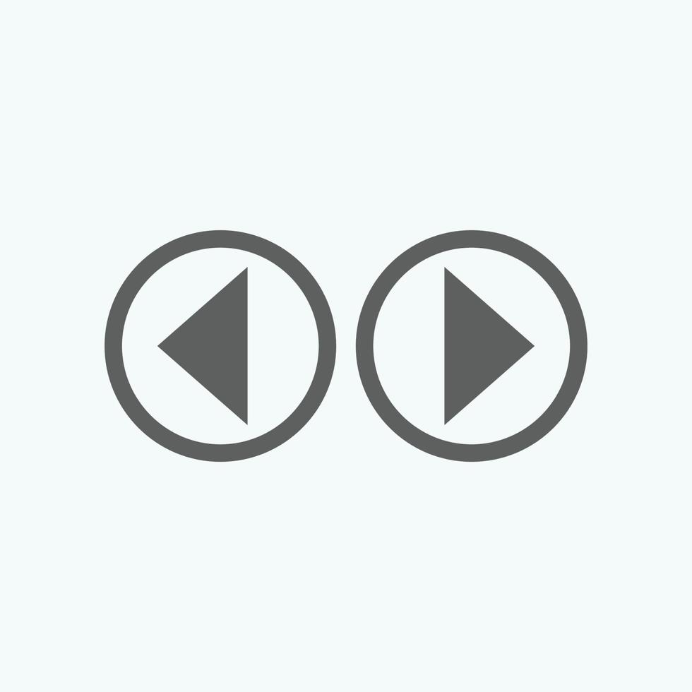 Play button icon in trendy flat style isolated on grey background. Play symbol for your web site design, logo, app, UI. Vector illustration