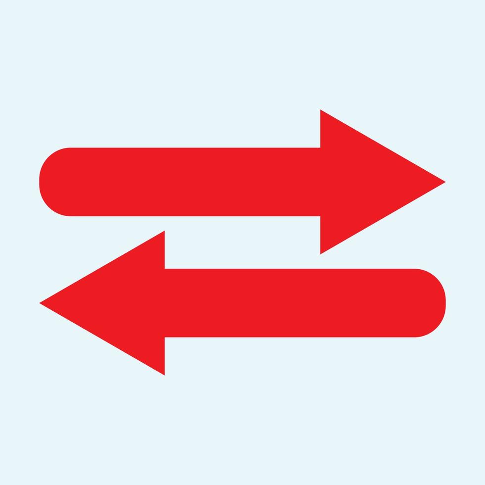 Red arrow icon vector EPS- 10