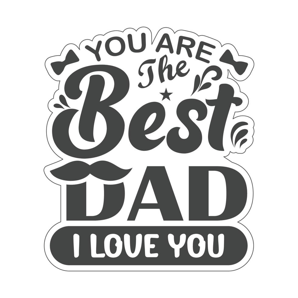 Dad Typography T-Shirt Design Free Vector