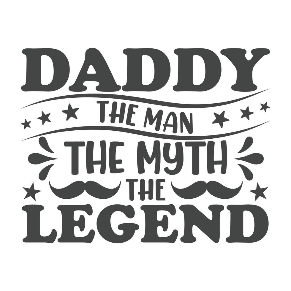Dad Typography T-Shirt Design Free Vector
