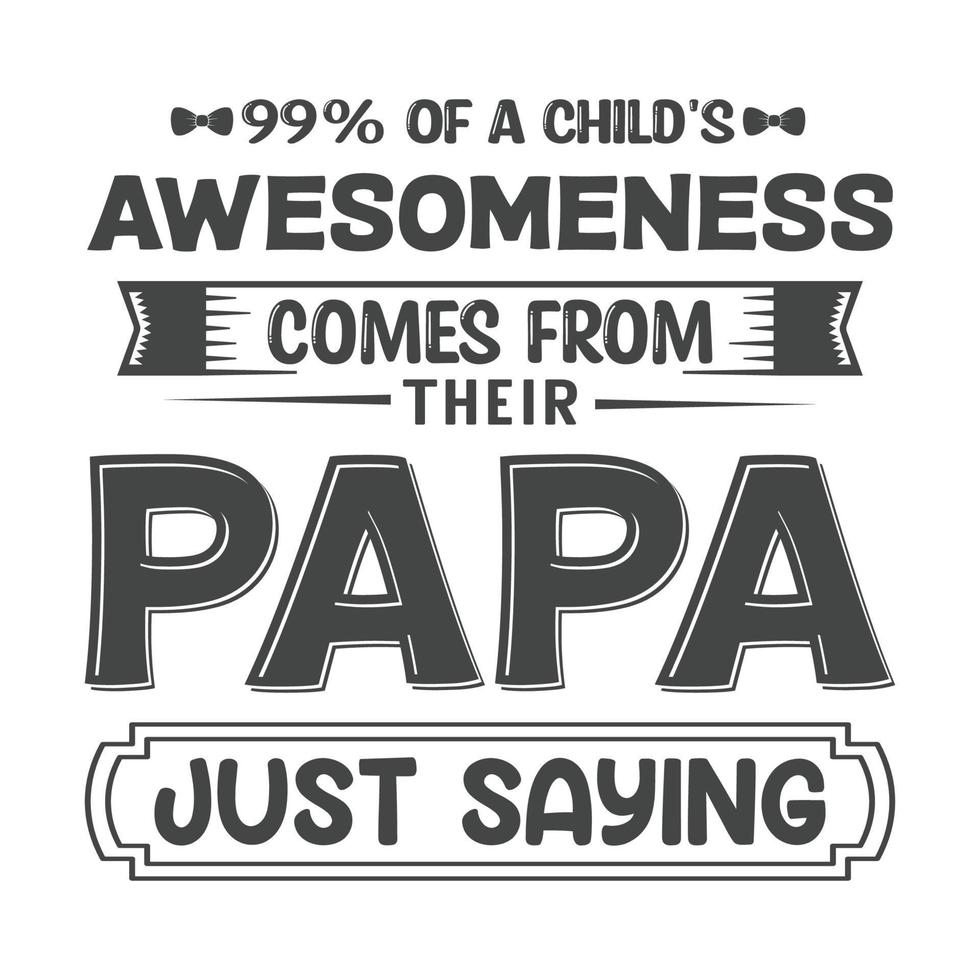 vector libre de diseño de camiseta de tipografía de papá