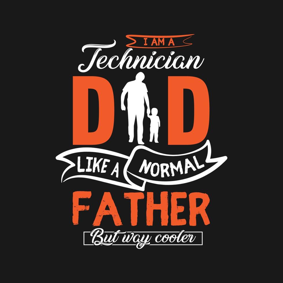 Dad Typography T-Shirt Design Free Vector