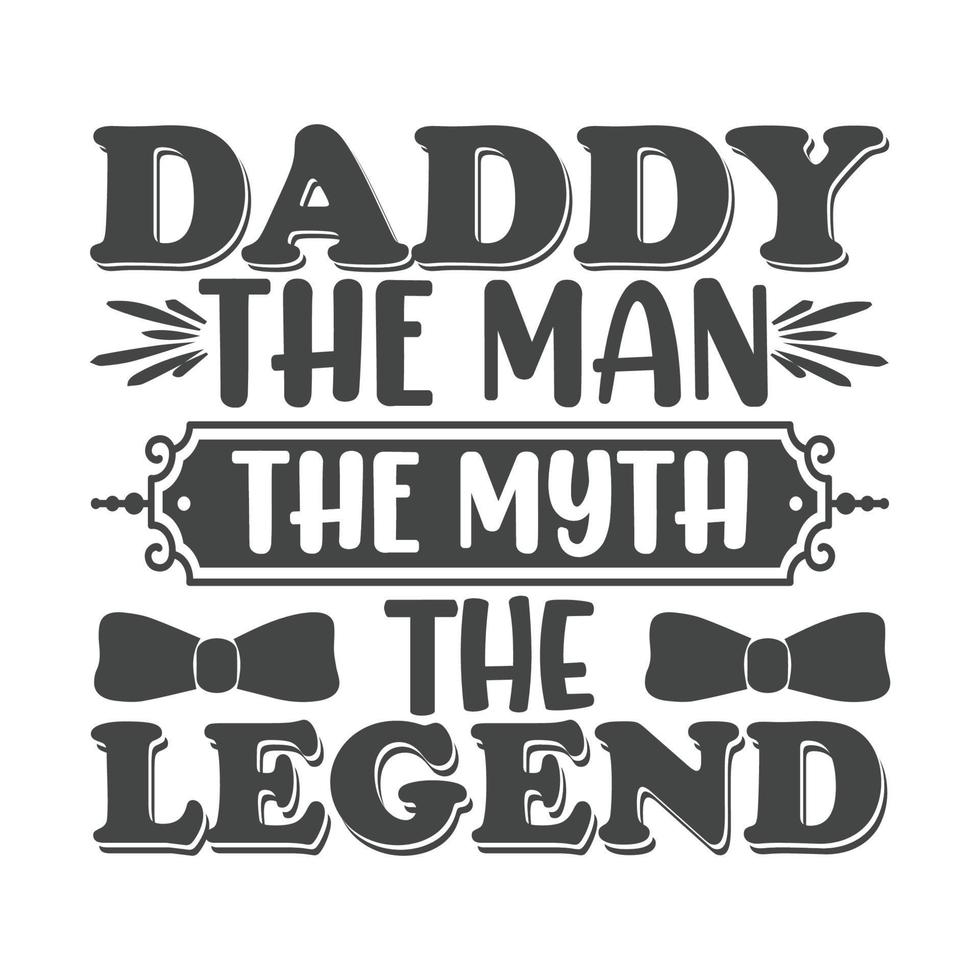 Dad Typography T-Shirt Design Free Vector