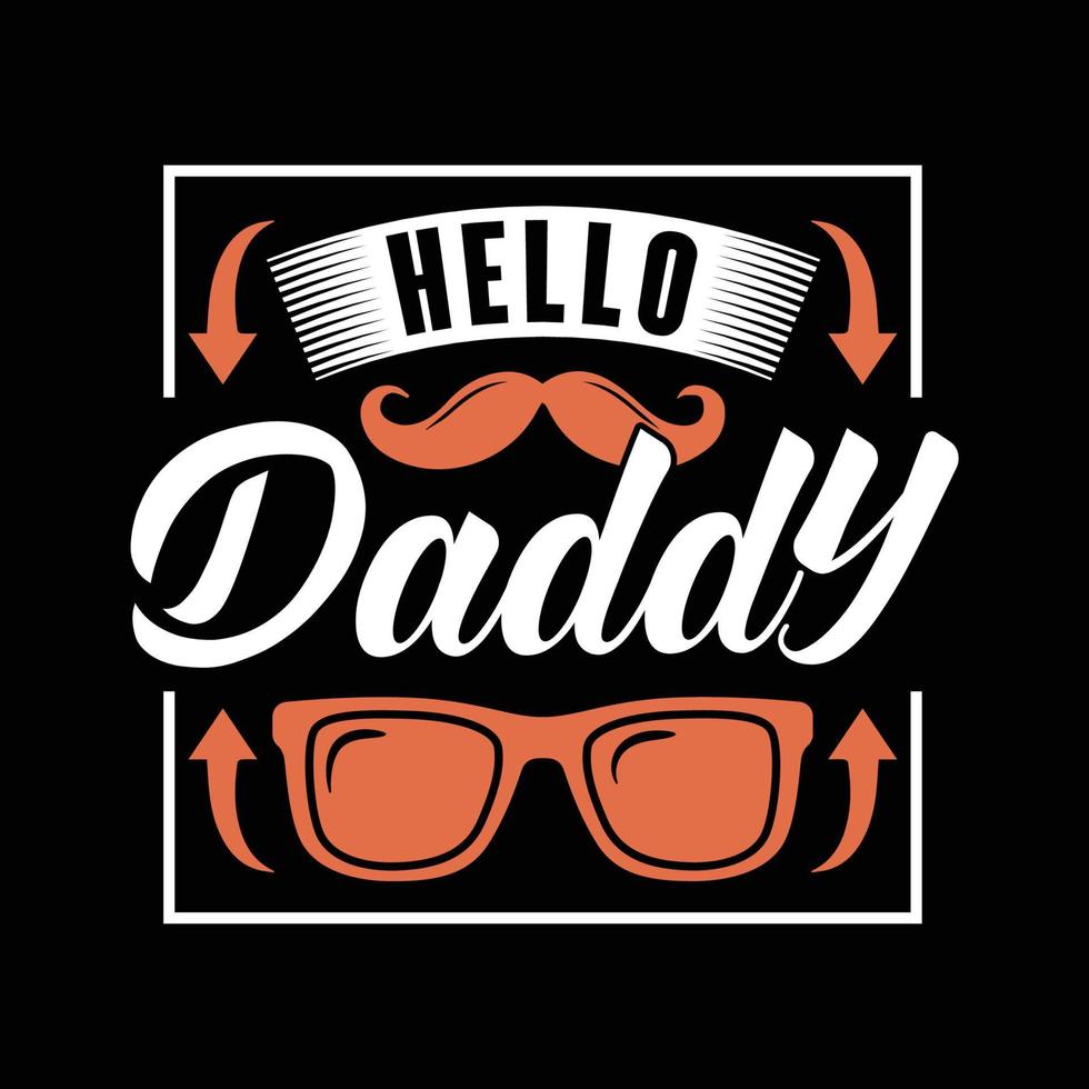 vector libre de diseño de camiseta de tipografía de papá