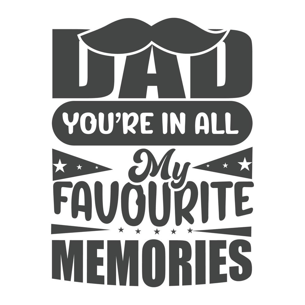 Dad Typography T-Shirt Design Free Vector