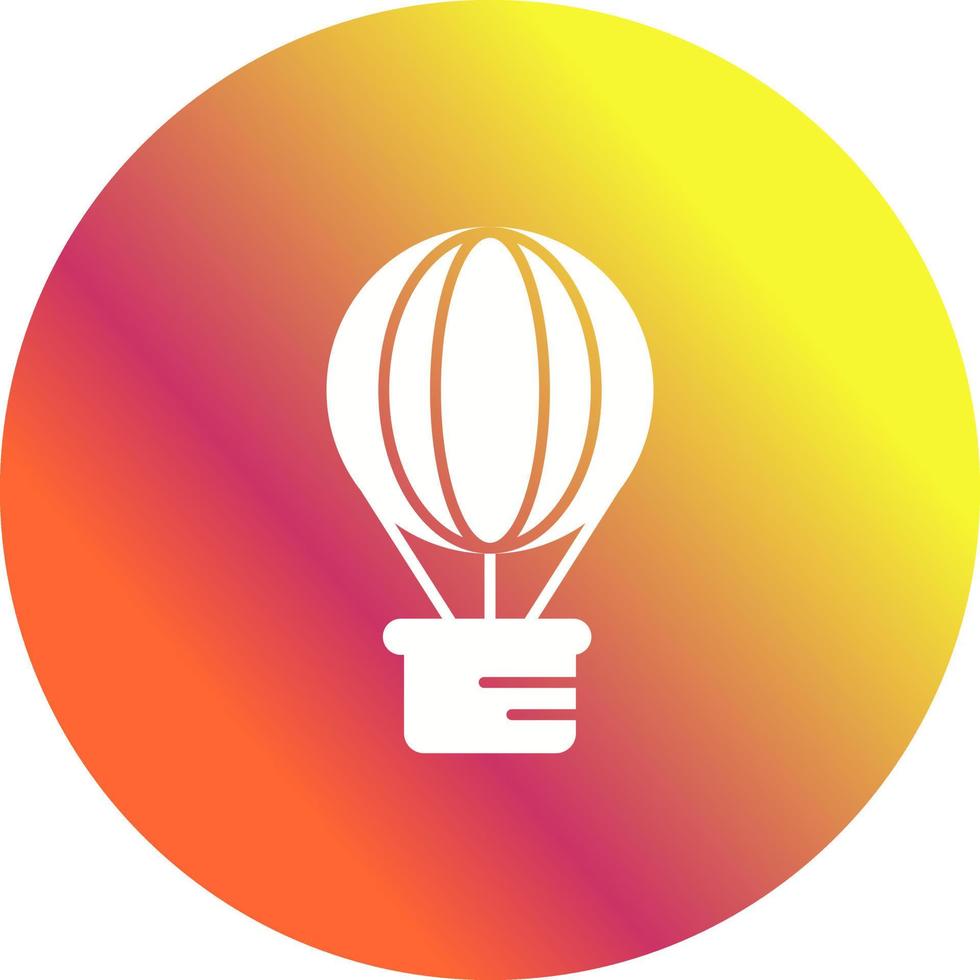 icono de vector de globo de aire caliente