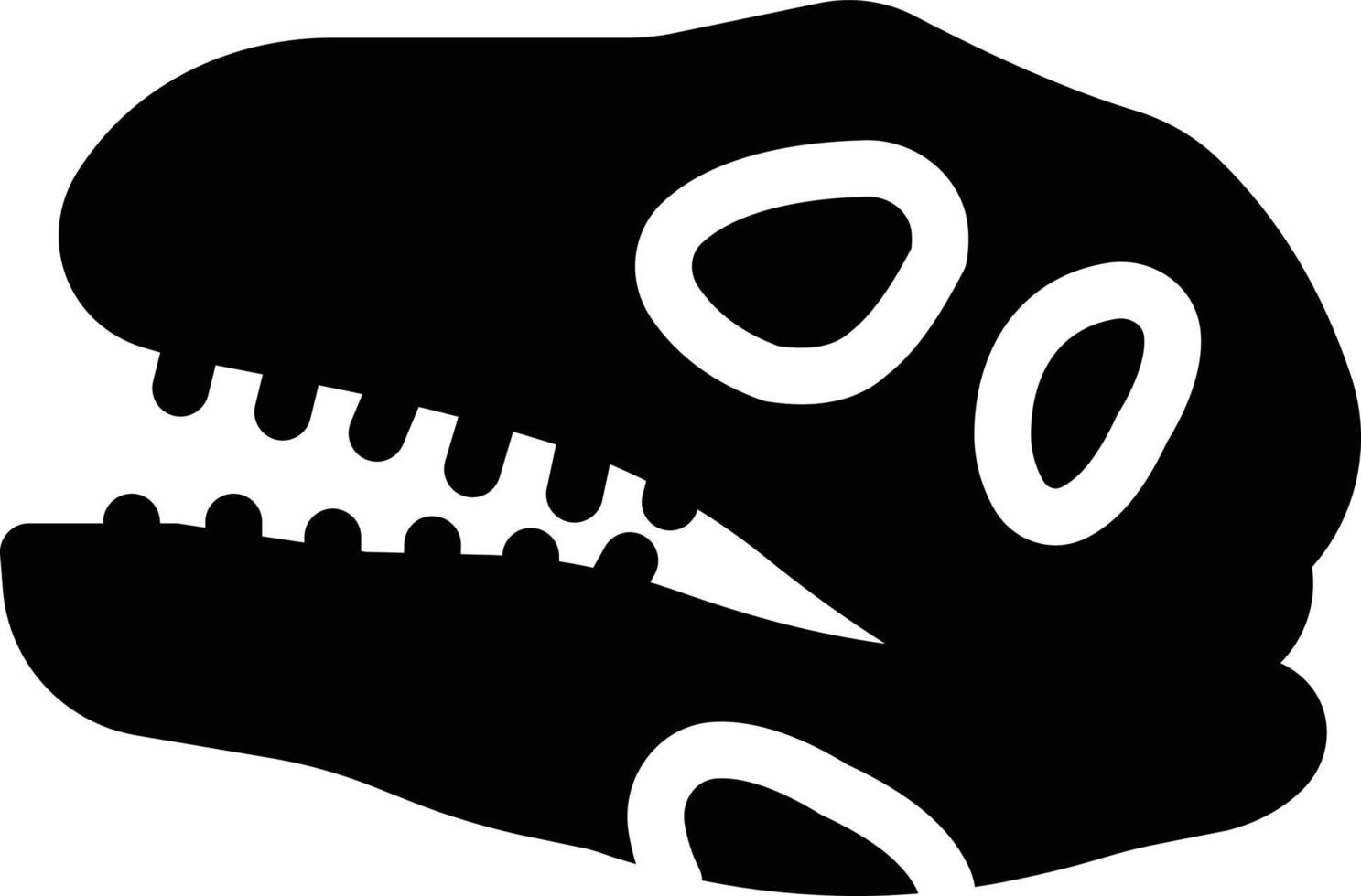 Ilustración de vector de cráneo de dinosaurio en un fondo. Símbolos de calidad premium. Iconos vectoriales para concepto y diseño gráfico.