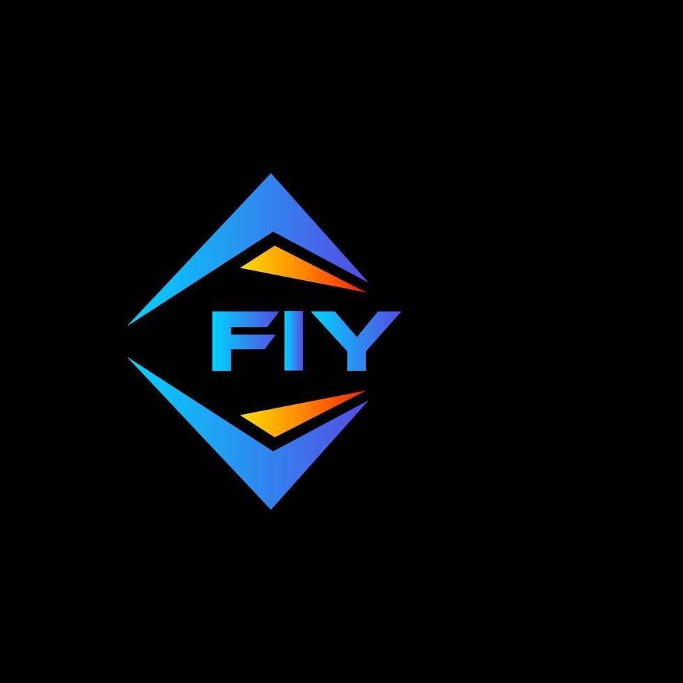 fiy diseño de logotipo de tecnología abstracta sobre fondo blanco. concepto creativo del logotipo de la letra de las iniciales fiy. vector