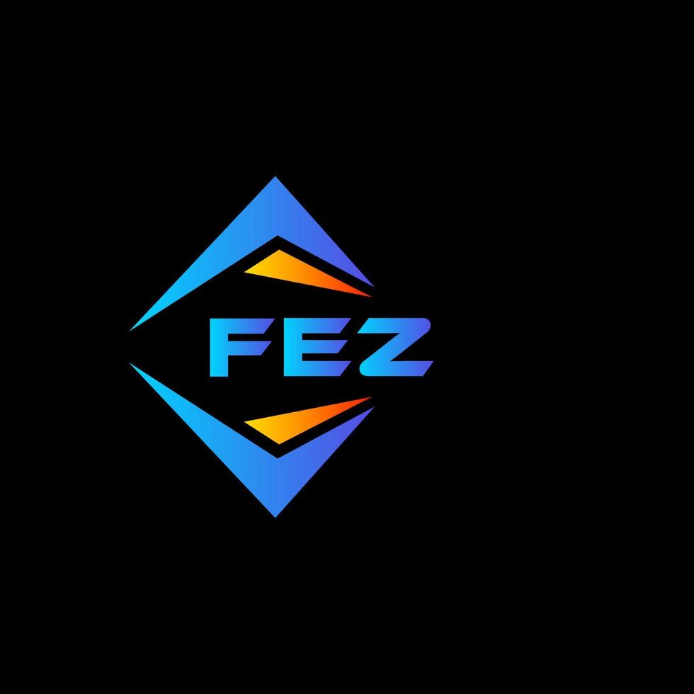 diseño de logotipo de tecnología abstracta fez sobre fondo blanco. concepto de logotipo de letra de iniciales creativas de fez. vector