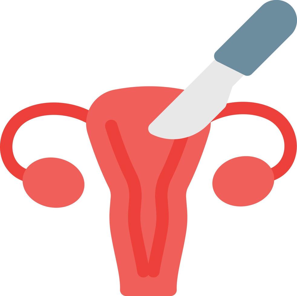 ilustración de vector de cirugía de vagina en un fondo. símbolos de calidad premium. iconos vectoriales para concepto y diseño gráfico.