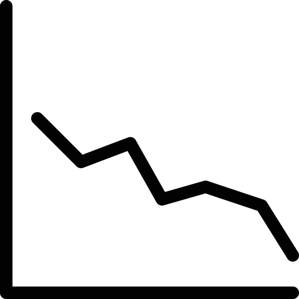 ilustración de vector de gráfico de línea en un fondo. símbolos de calidad premium. iconos vectoriales para concepto y diseño gráfico.