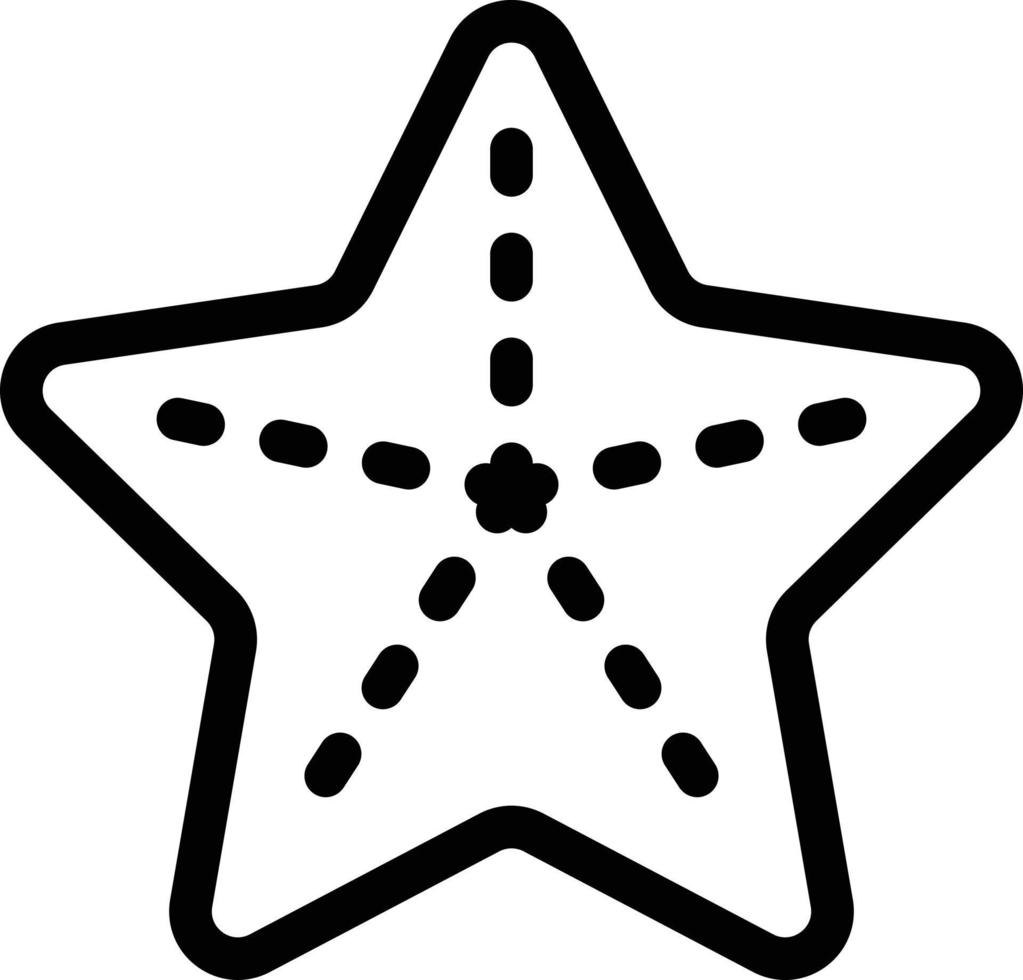 ilustración vectorial de estrellas de mar en un fondo. símbolos de calidad premium. iconos vectoriales para concepto y diseño gráfico. vector