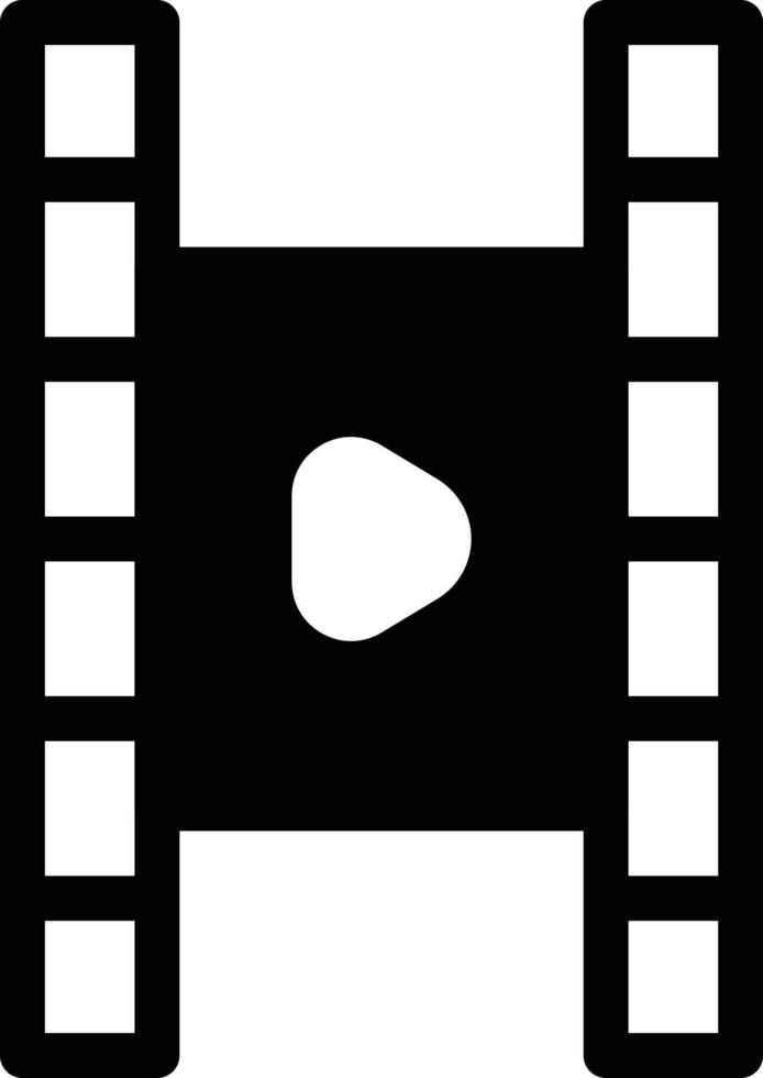 ilustración de vector de carrete de video en un fondo. símbolos de calidad premium. iconos vectoriales para concepto y diseño gráfico.