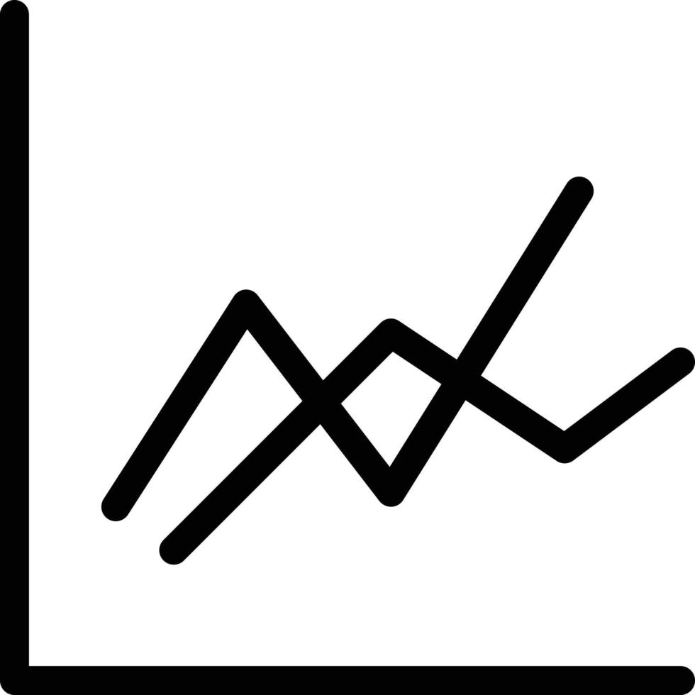ilustración de vector de gráfico de línea en un fondo. símbolos de calidad premium. iconos vectoriales para concepto y diseño gráfico.