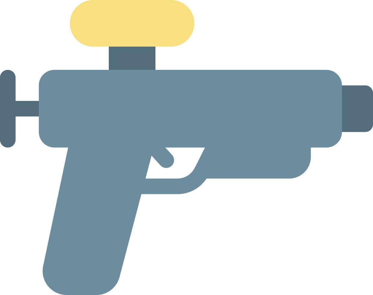 ilustración de vector de pistola de agua en un fondo. símbolos de calidad premium. iconos vectoriales para concepto y diseño gráfico.