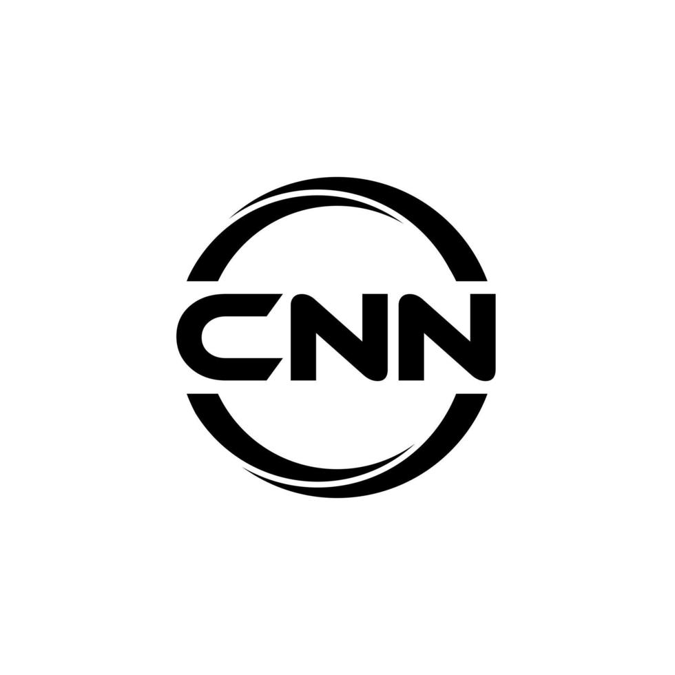 CNN letter logo design in illustration. Vector logo, calligraphy designs for logo, Poster, Invitation, etc.