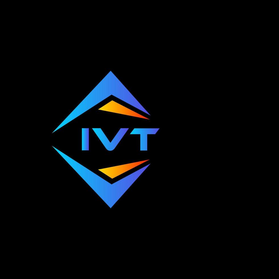 diseño de logotipo de tecnología abstracta ivt sobre fondo blanco. concepto de logotipo de letra de iniciales creativas ivt. vector