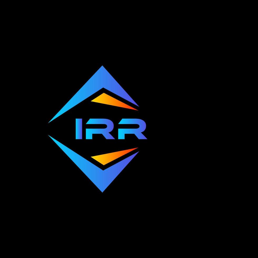 IRR abstract technology logo design on white background. IRR creative initials letter logo concept. vector