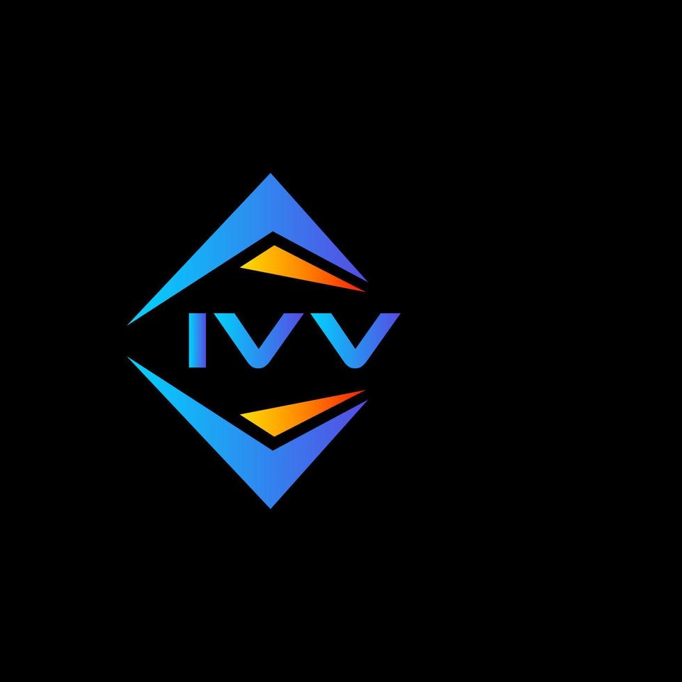 IVV abstract technology logo design on white background. IVV creative initials letter logo concept. vector