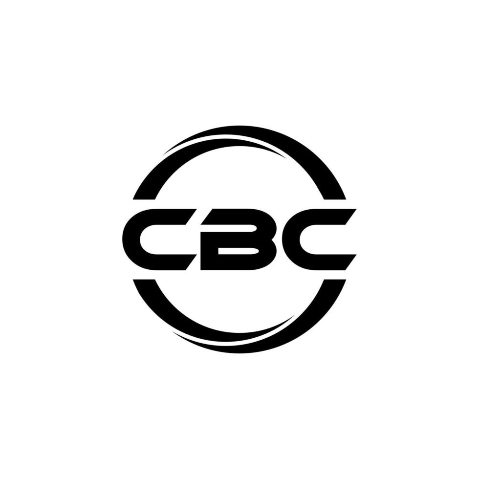 CBC letter logo design in illustration. Vector logo, calligraphy designs for logo, Poster, Invitation, etc.