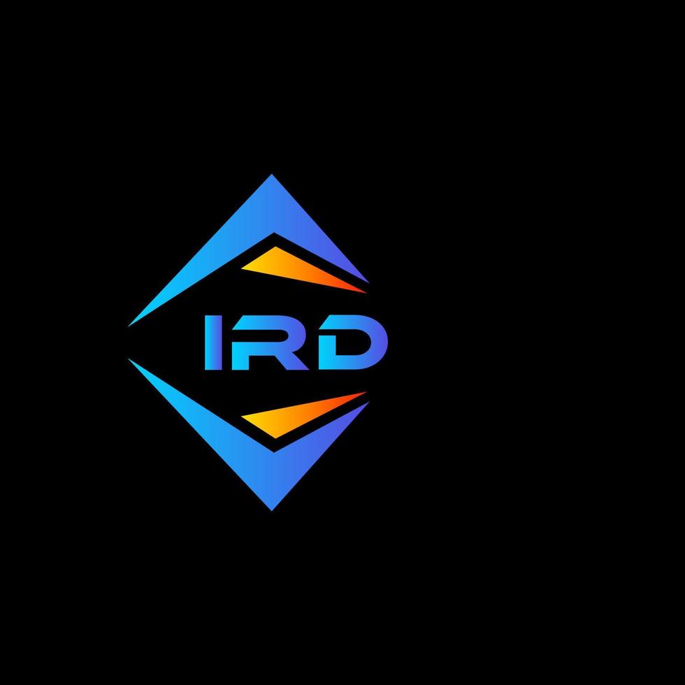 IRD abstract technology logo design on white background. IRD creative initials letter logo concept. vector