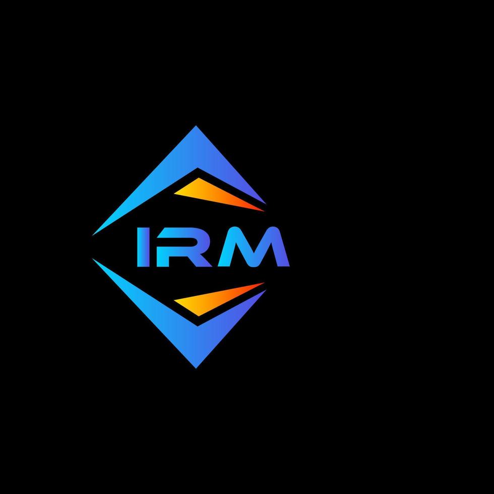 irm diseño de logotipo de tecnología abstracta sobre fondo blanco. concepto de logotipo de letra de iniciales creativas de irm. vector